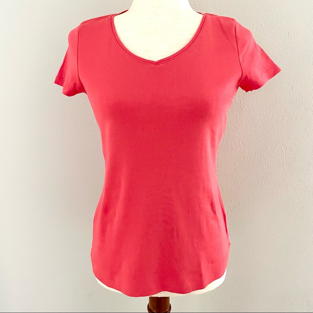 Talbots V-Neck Short Sleeve Tee Petite Size Small
NWOT